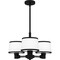 Quoizel Kylen Chandelier 3 Lights Matte Black KYL2822MBK - alternate 2